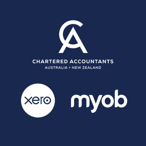 xero myob and chartered accountants logos